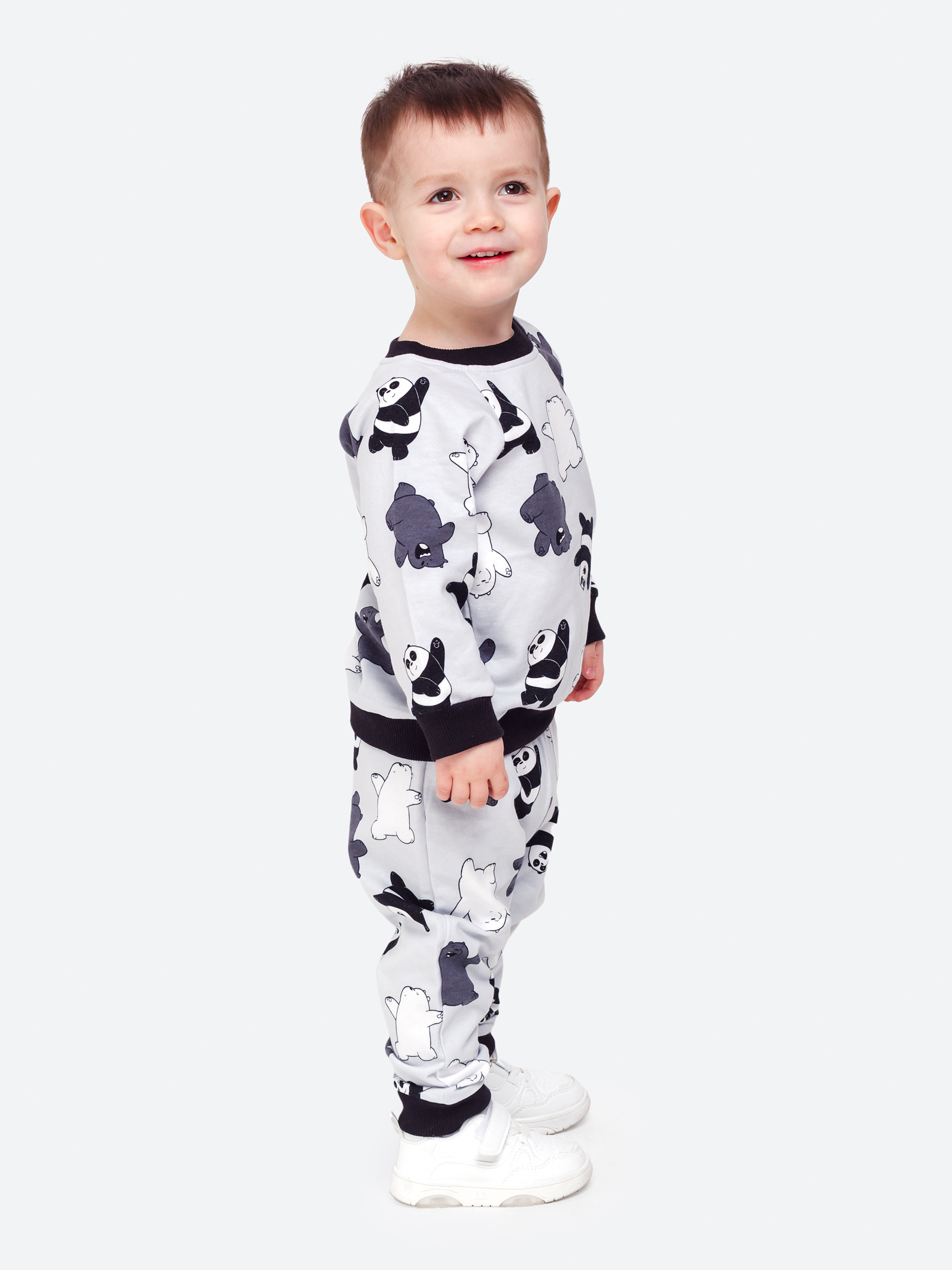 Костюм VEDDI 635ф-21/серый/панда - фото 6