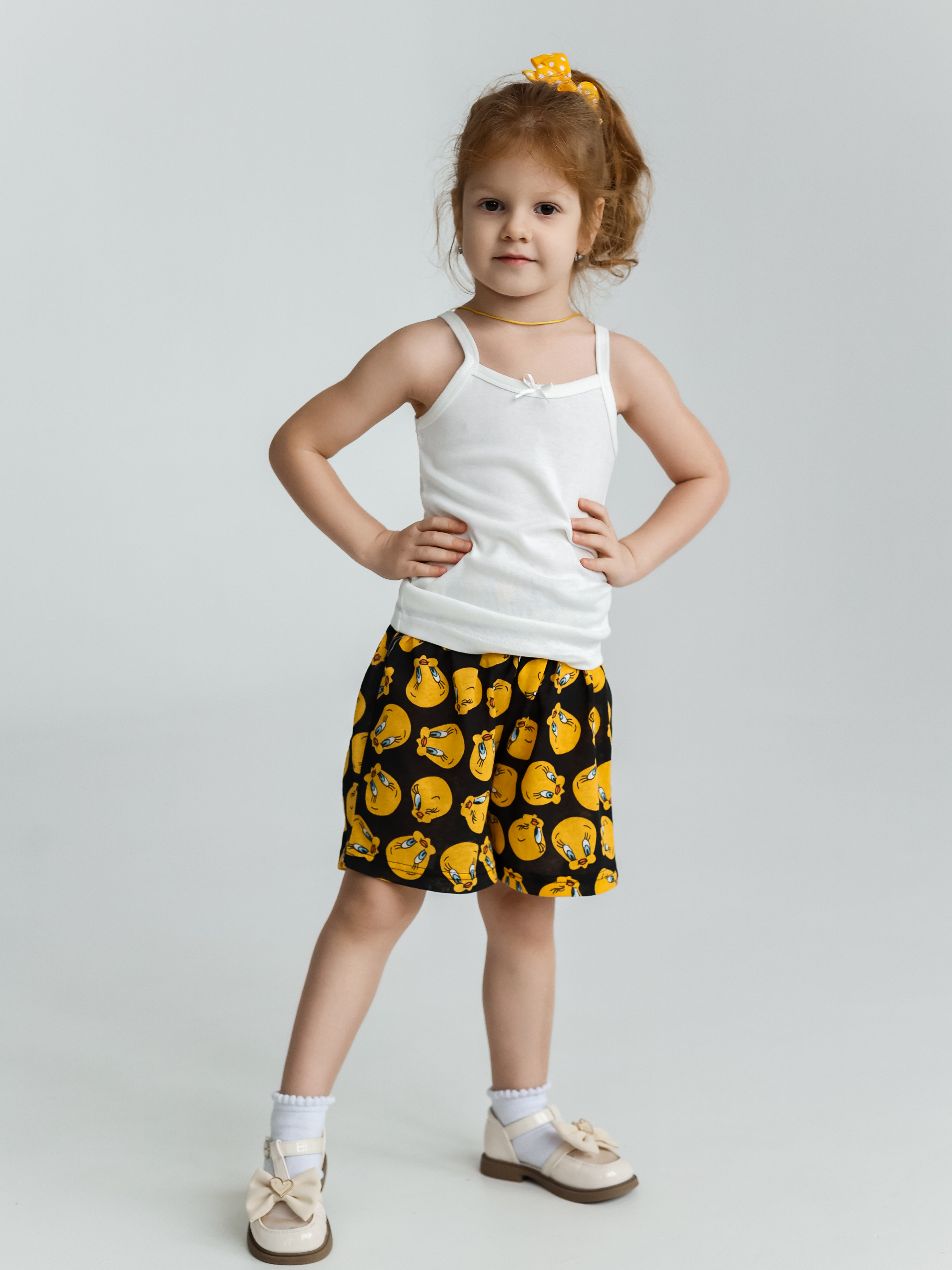 Изображение товара Пижамные шорты для девочки UNIK 104 тонкое хлопковое кулирное полотно