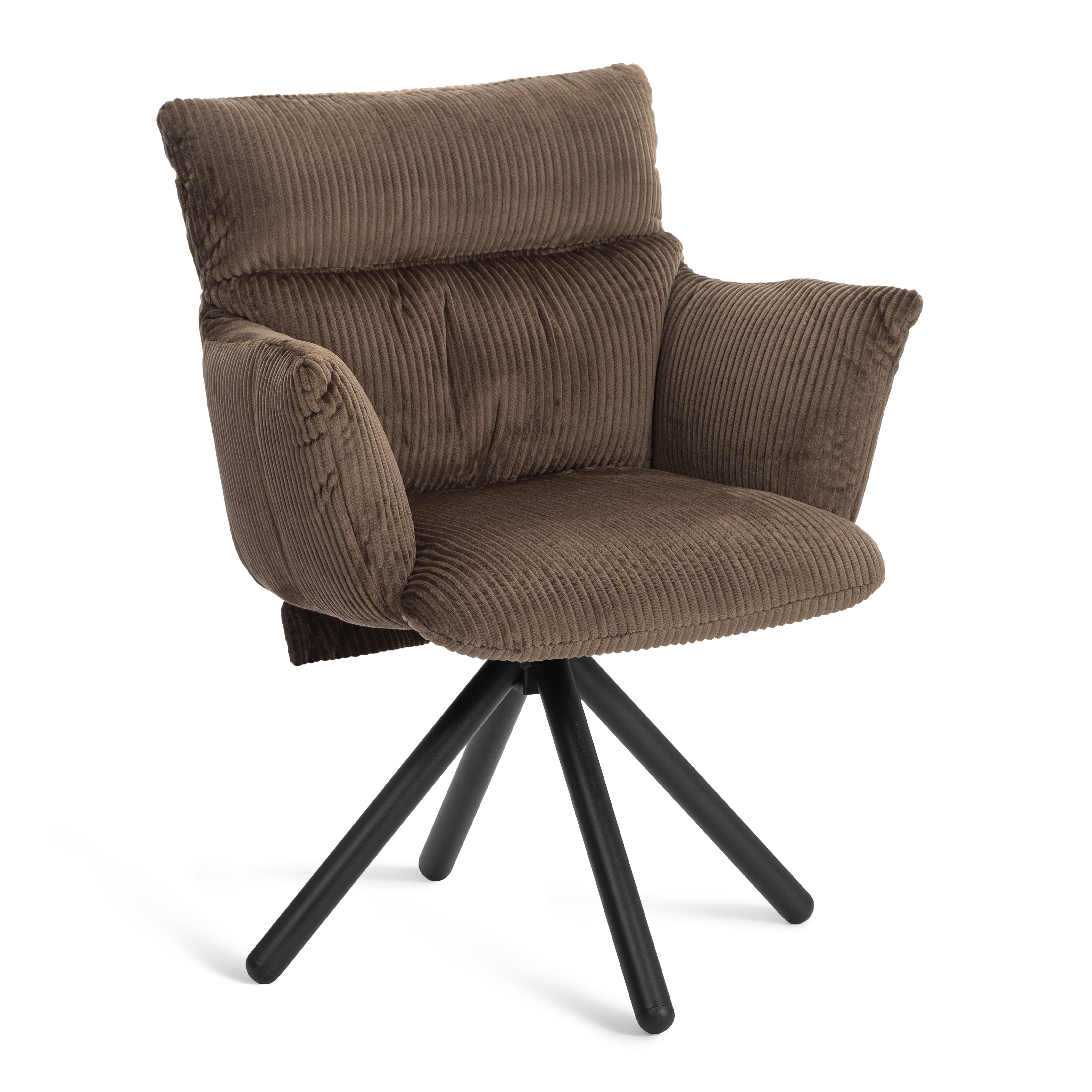 Стул TETCHAIR Флаффи опора 360 коричневый - фото 2