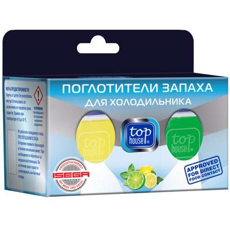 Поглотители запаха Top House для холодильников лимон и лайм