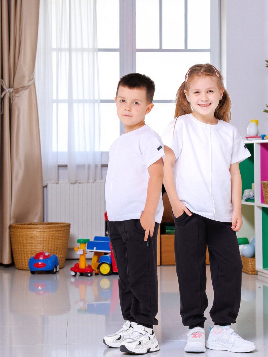 Спортивный костюм VEDDI 2080/6041фп-2024-белый/чёрный - фото 4