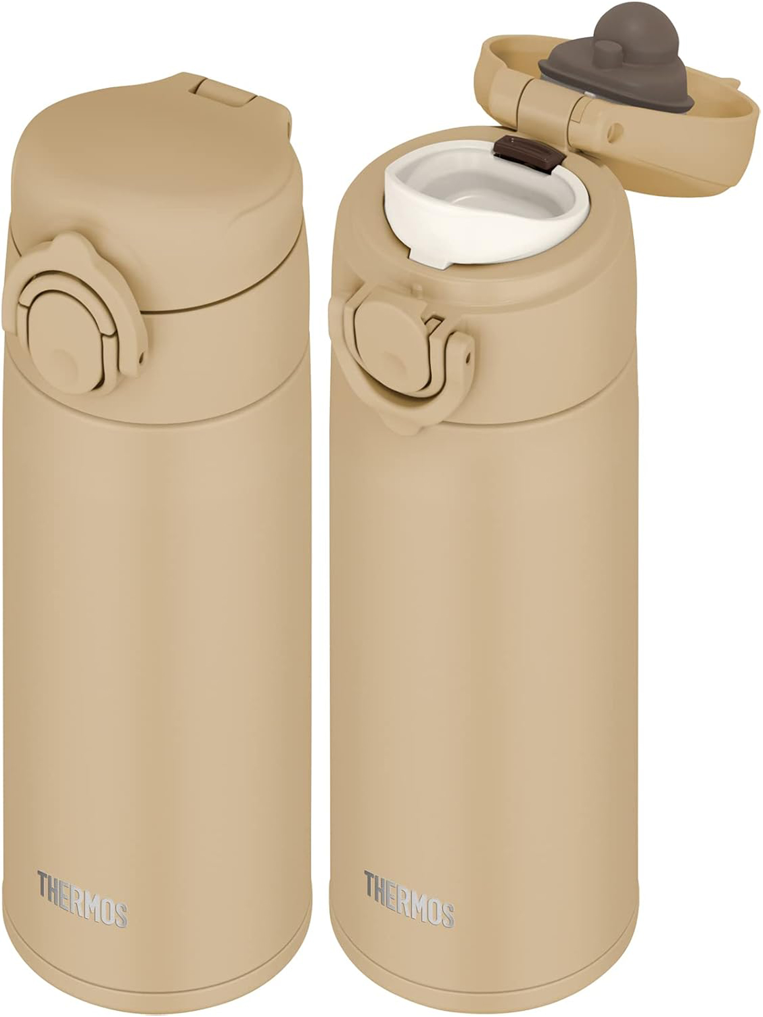 Термокружка для чая кофе 350 мл THERMOS JOK-350 песочная – нержавеющая сталь герметичная тепло/холод 12/12 часов - фото 8