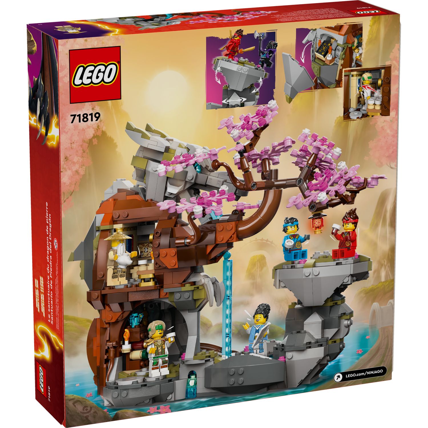 Конструктор LEGO NINJAGO Храм камня дракона 1212 дет. - фото 3