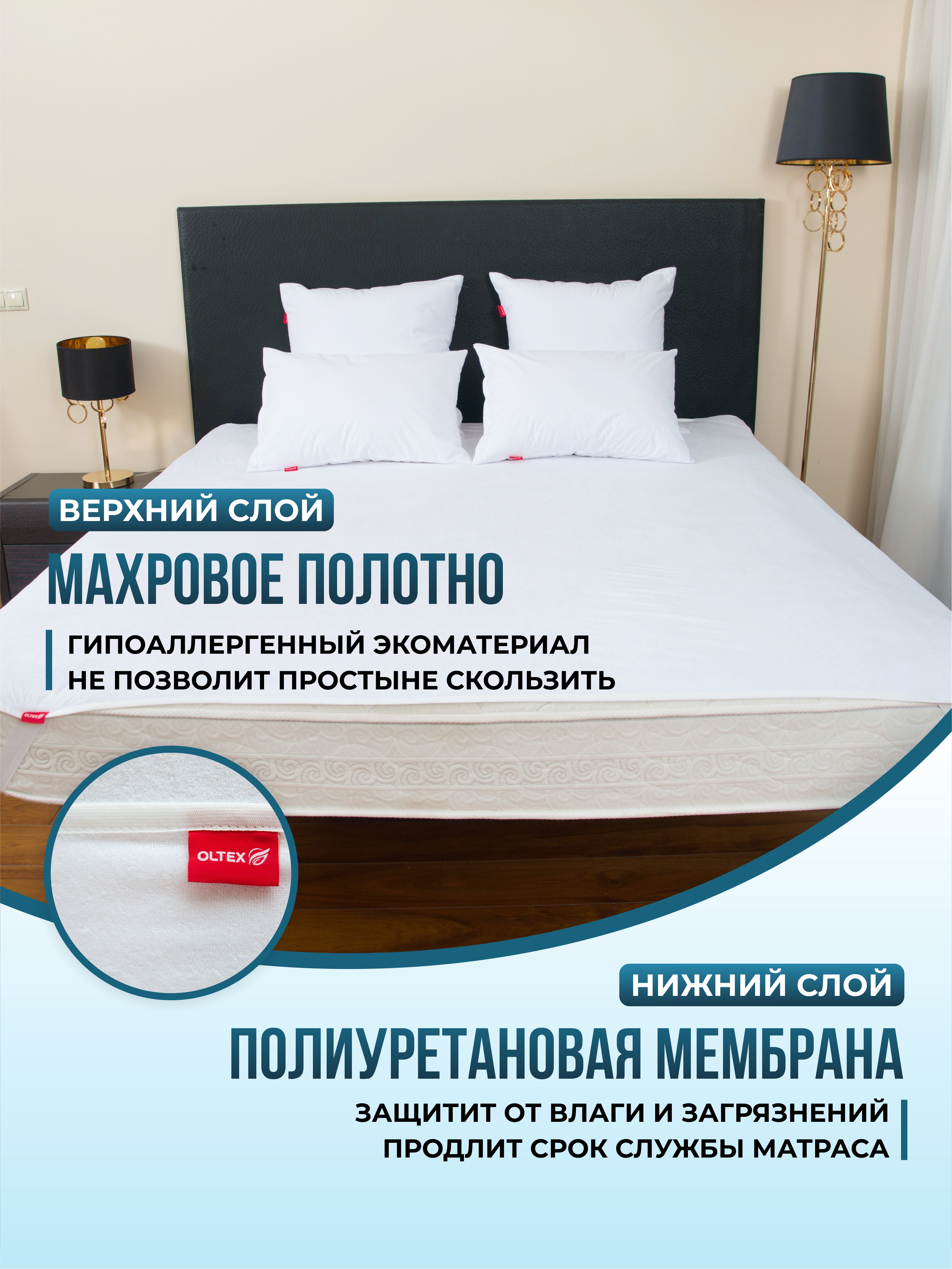 Наматрасник OLTEX AquaStop 200х160 - фото 4
