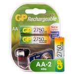 Батарейка аккумуляторная GP АА (HR03) 2750мАч 2 шт 275PROAAHC-2CRC2