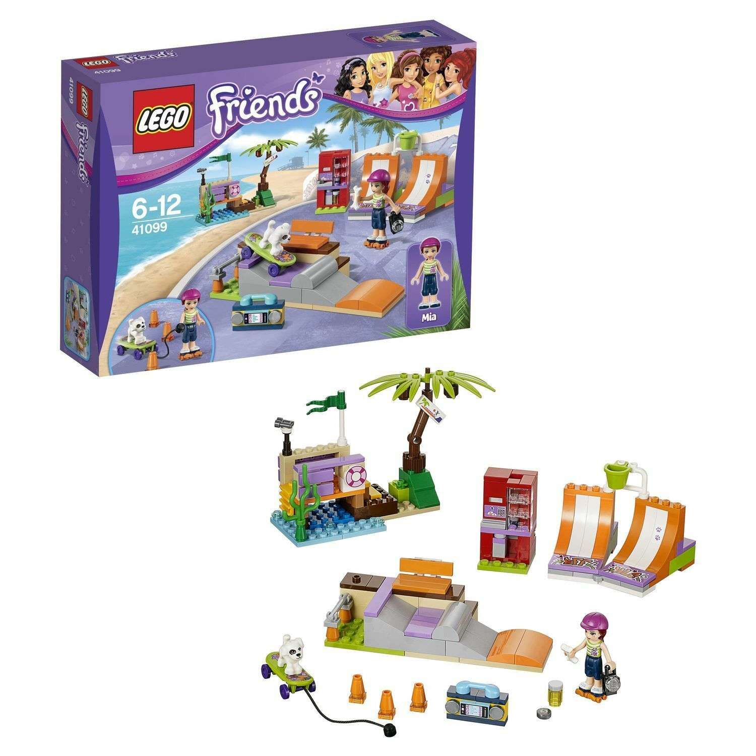 Конструктор LEGO Friends Скейт-парк блочный - фото 1