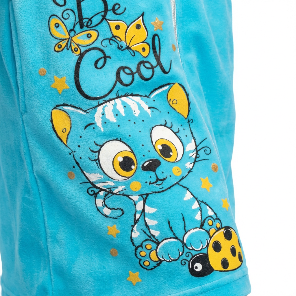 Халат TOTEMFOX 831В2F/бирюзовыйКотик - фото 2