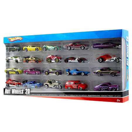 Игровой набор Hot Wheels из 20 машинок 1:64 в ассортименте
