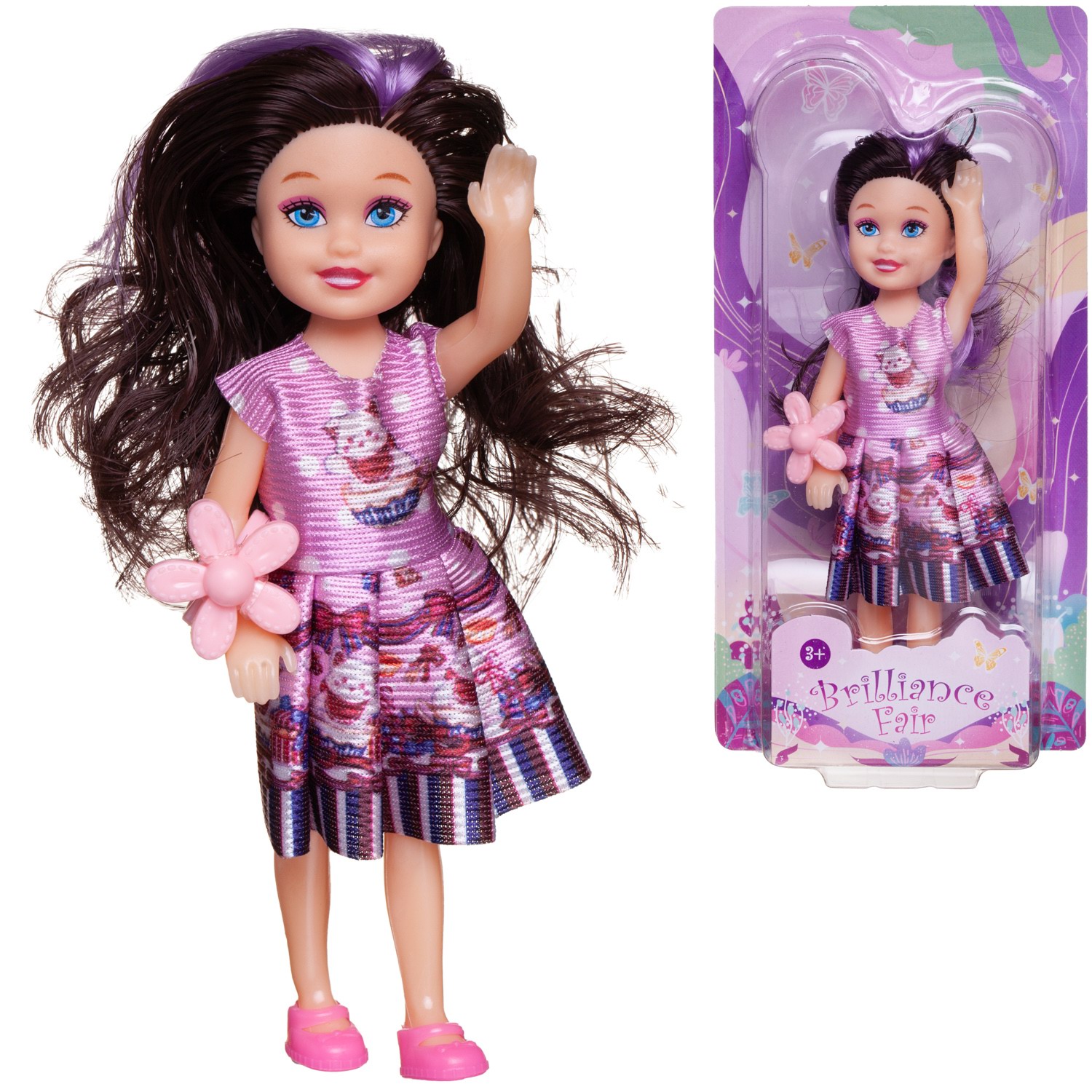 Кукла модельная Abtoys Brilliance Fair PT-01832/темные - фото 2