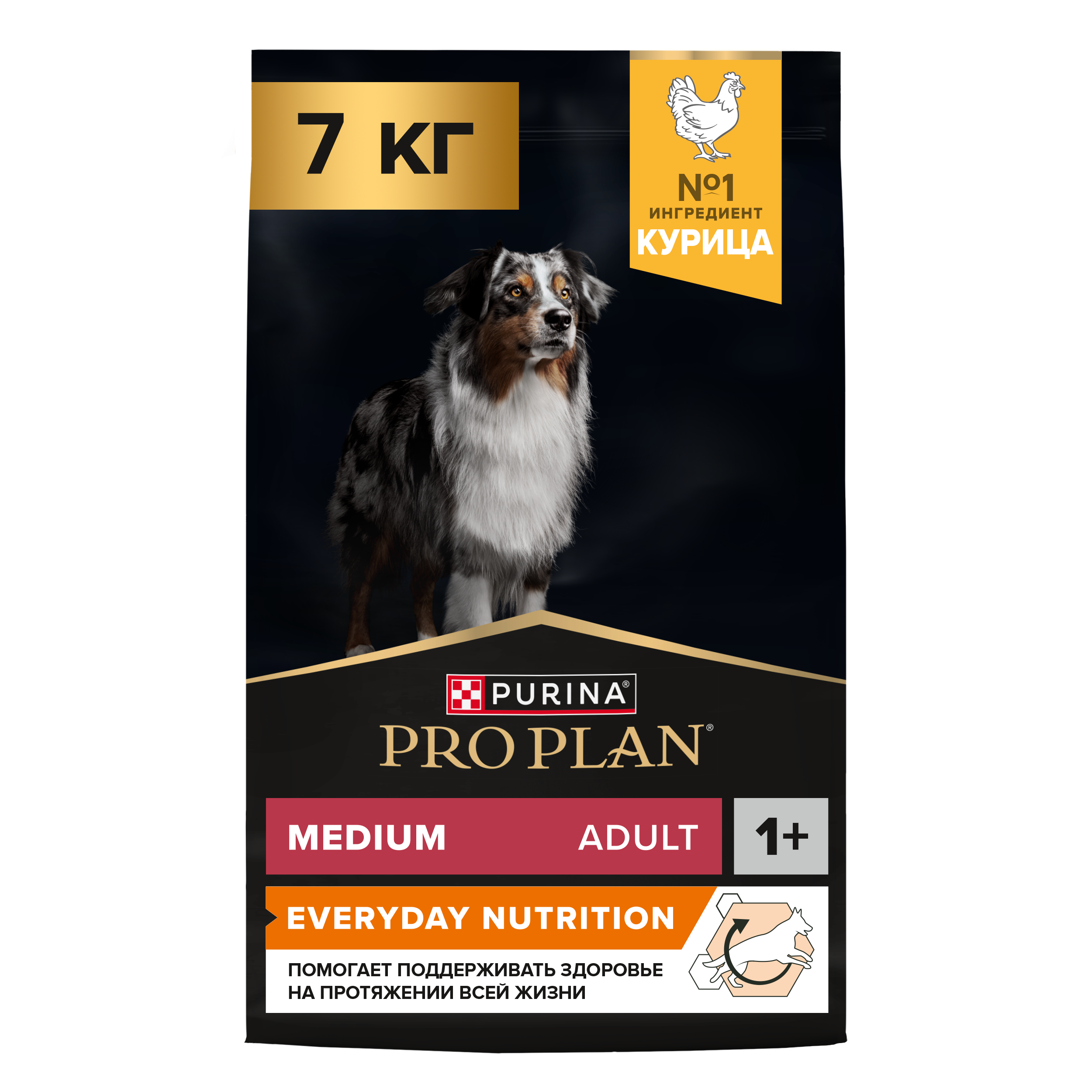 Корм сухой для собак PRO PLAN EVERYDAY NUTRITION 7 кг с курицей для средних пород - фото 1