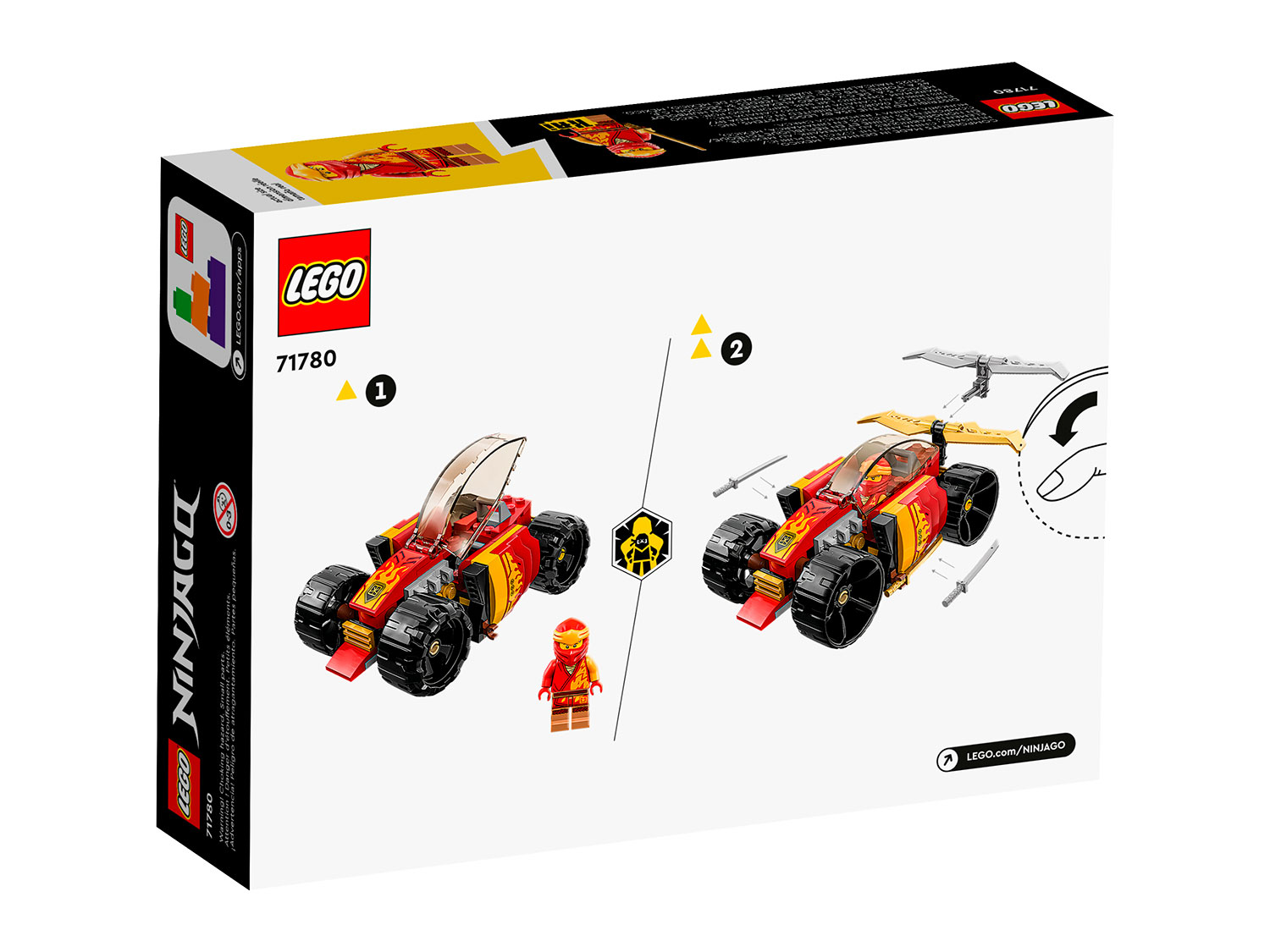 Конструктор LEGO NINJAGO Гоночный автомобиль ЭВО Кая - фото 7