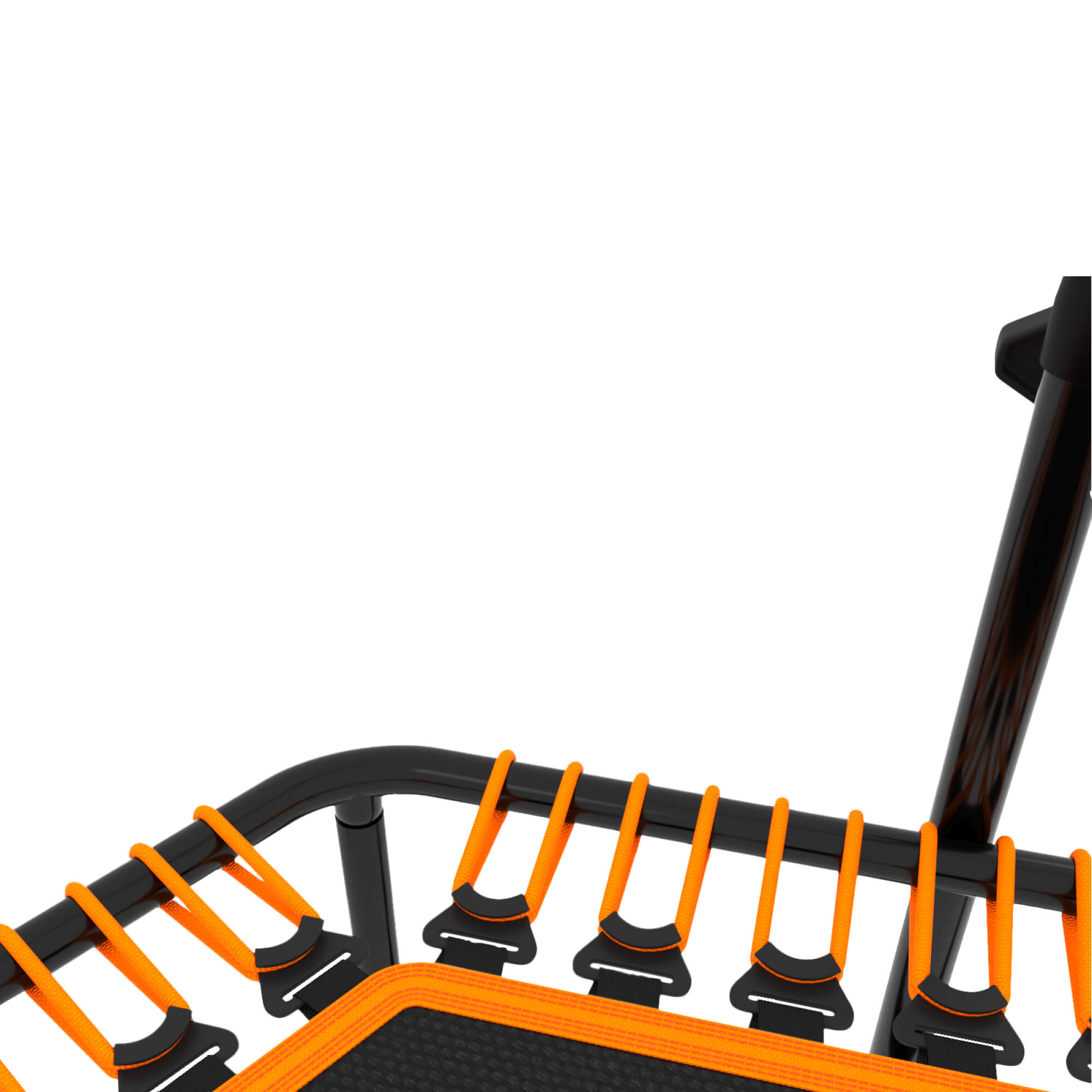 Батут спортивный с ручкой UNIX line Fitness Orange диаметр 125 см до 130 кг фитнес батут для джампинга - фото 17