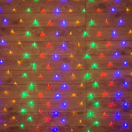 Светодиодная гирлянда NEON-NIGHT Сеть 1х1.5 м 8 режимов свечение мультиколор