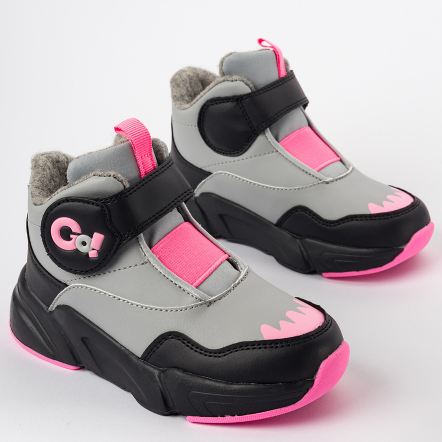 Ботинки TikkaGo 4N13_22581-1_grey-black-pink - фото 2