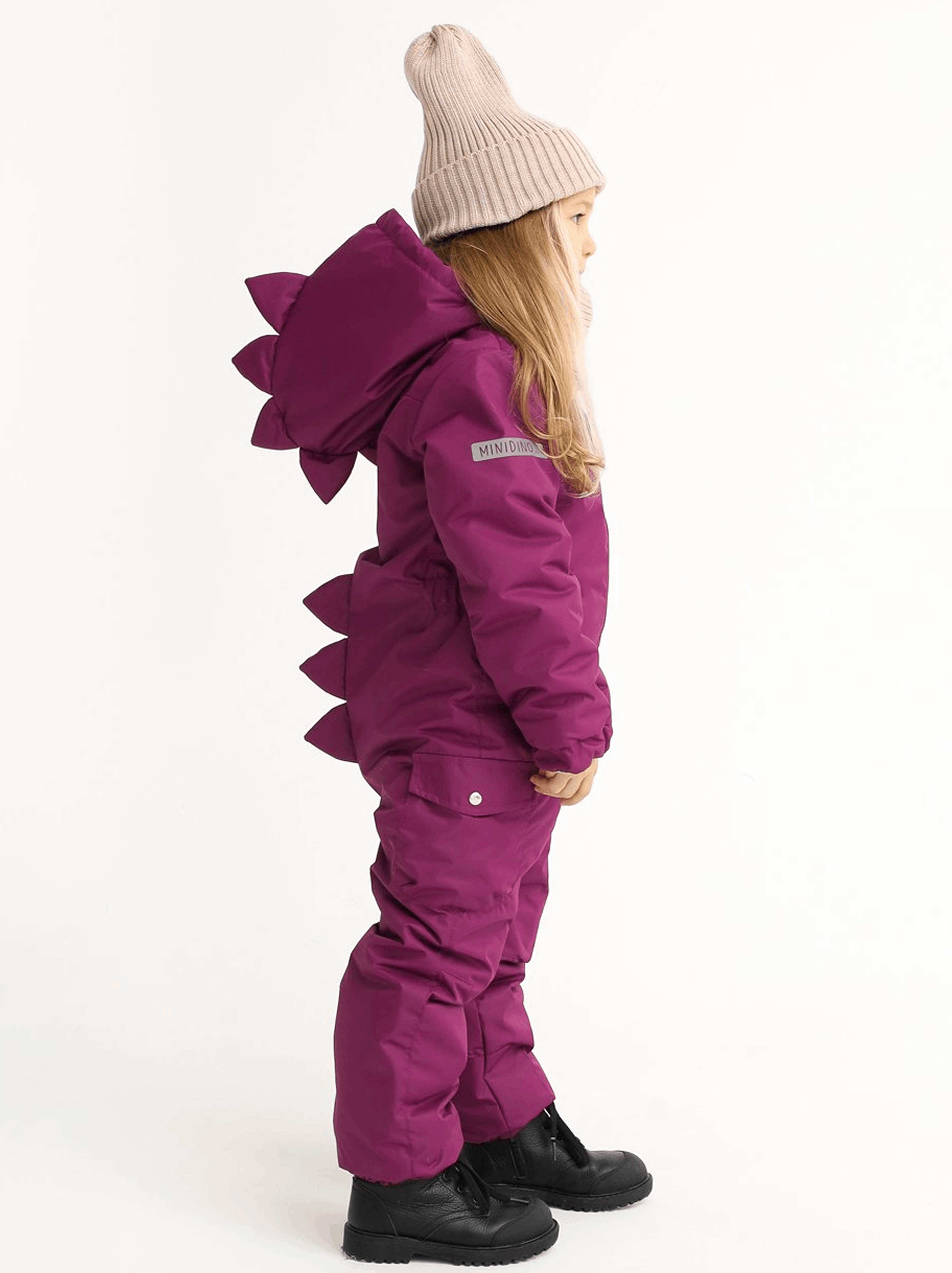 Комбинезон MINIDINO B-KOM-001/ДКомбинезон детский демисезонный Дино ежевика - фото 1