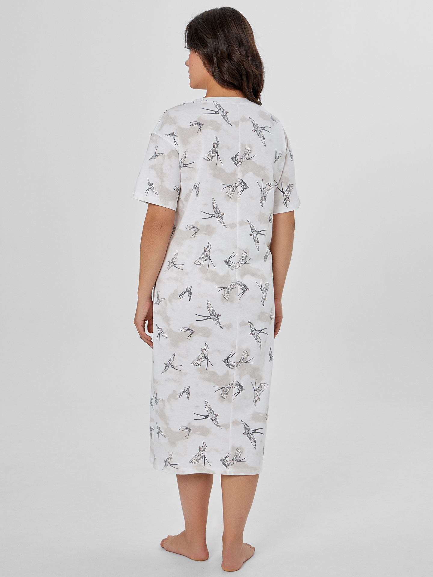 Сорочка ночная Mark Formelle (Марк Формэль) 572396/птицы на льду - фото 2