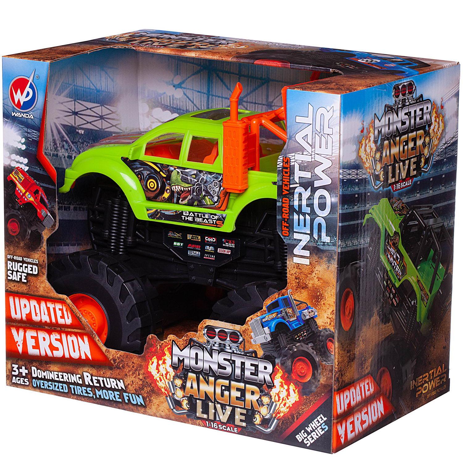 Внедорожник Junfa Jeep 1:16 WC-11589/зелено-оранжевая - фото 2