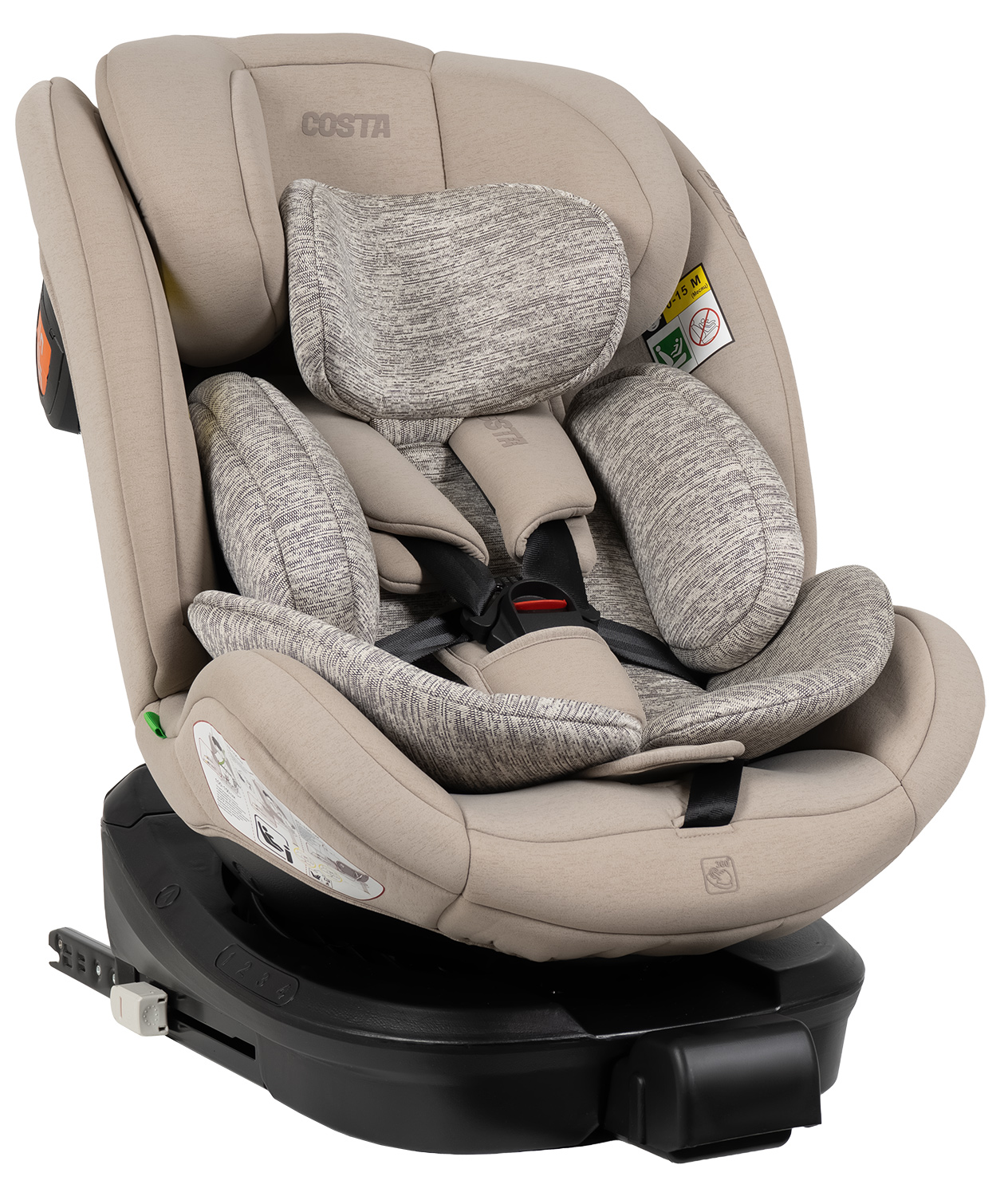 Автокресло Costa YB108A Isofix 0+/1/2/3 (0-36 кг) бежевый - фото 2