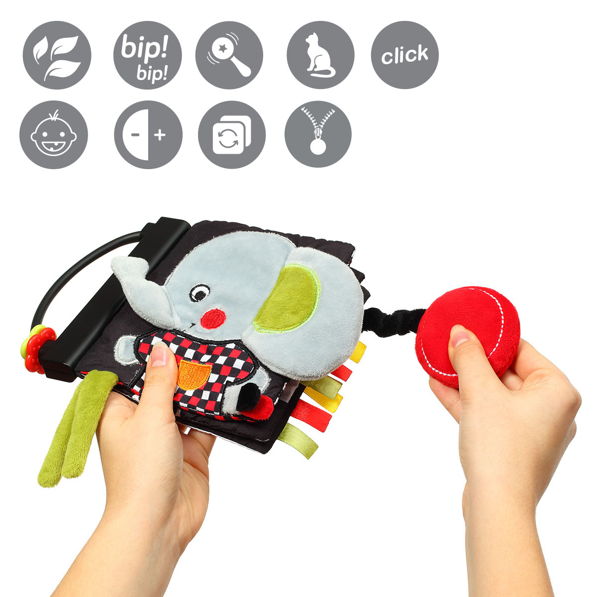 Игрушка Babyono книжка Сенсорная C-More в ассортименте - фото 8