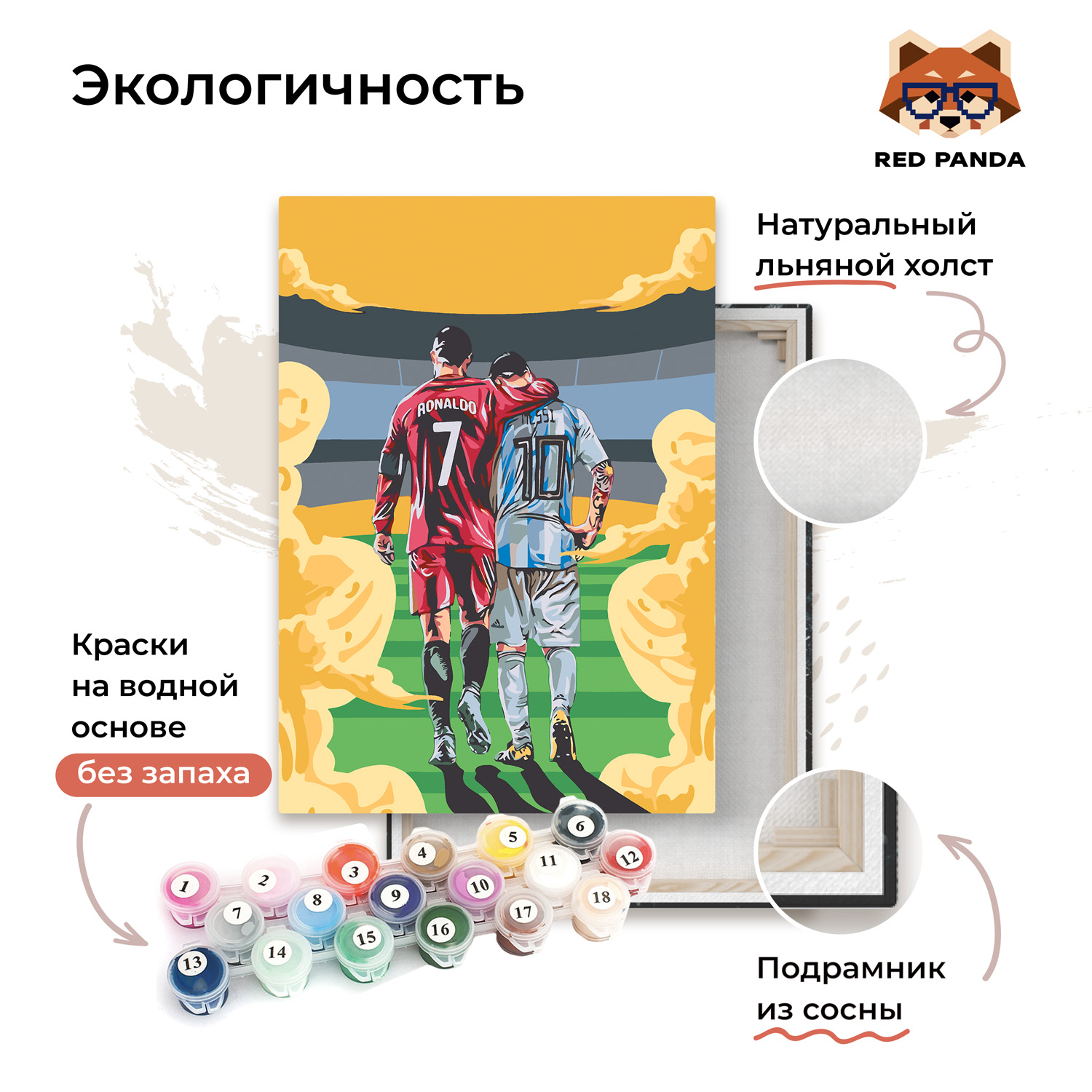 Картина по номерам Red Panda - фото 3