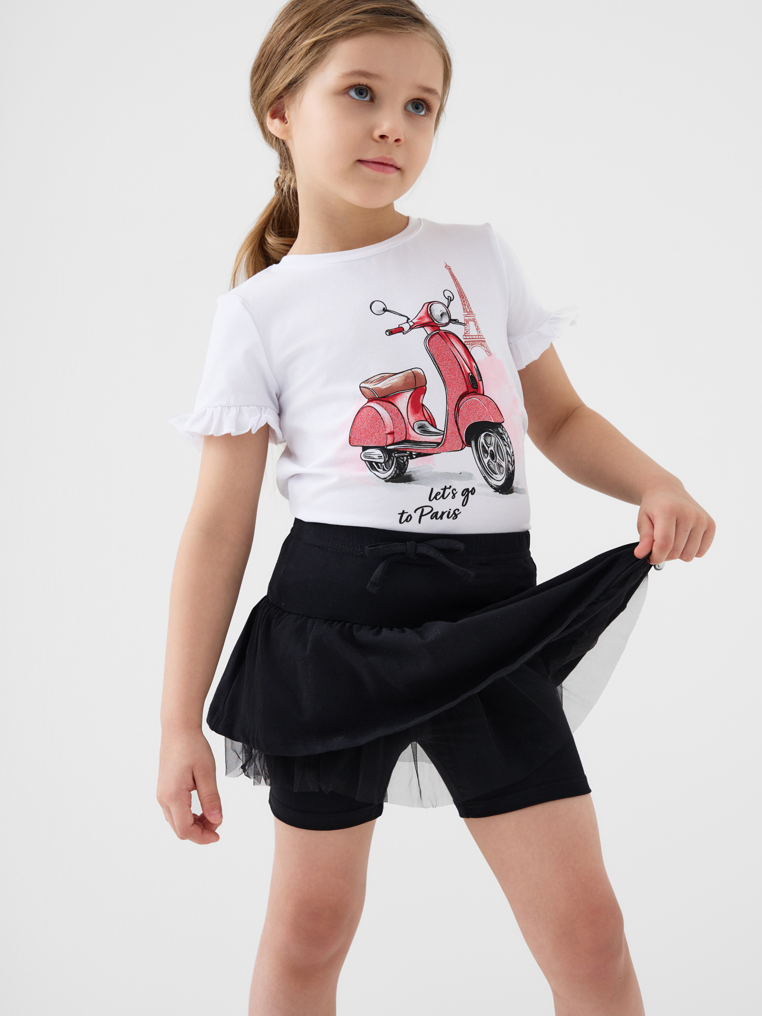 Футболка и юбка-шорты PlayToday 12622402 - фото 2