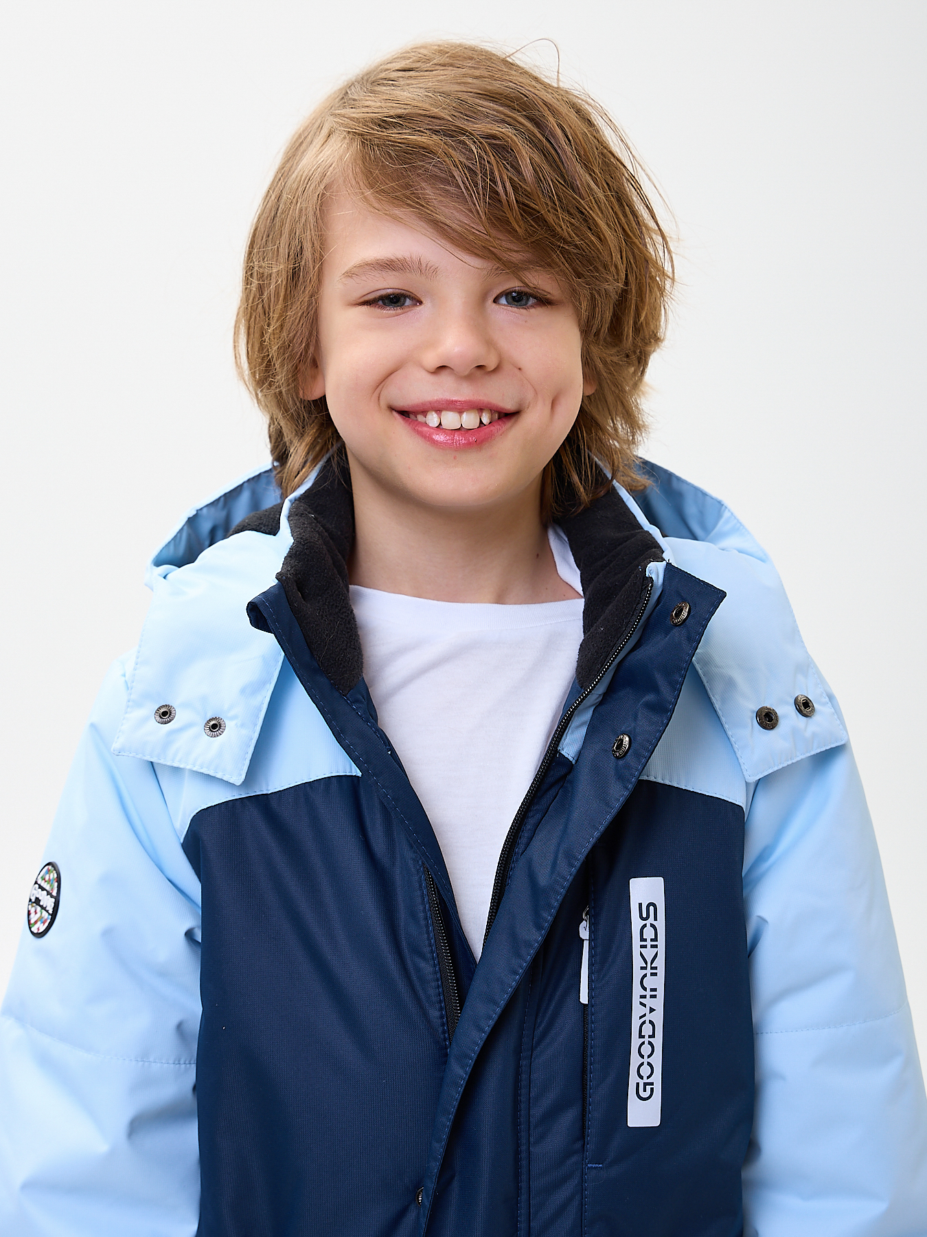 Комбинезон GooDvinKids КМ12019-21/темно-синий_голубой - фото 4
