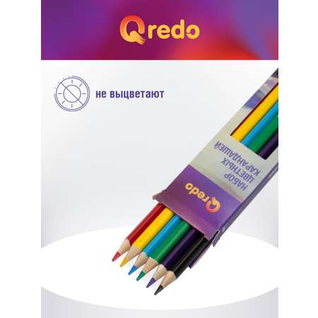 Карандаши цветные Qredo 6 шт.