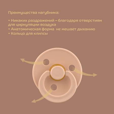 Пустышка Lubby латекс от 0 мес.