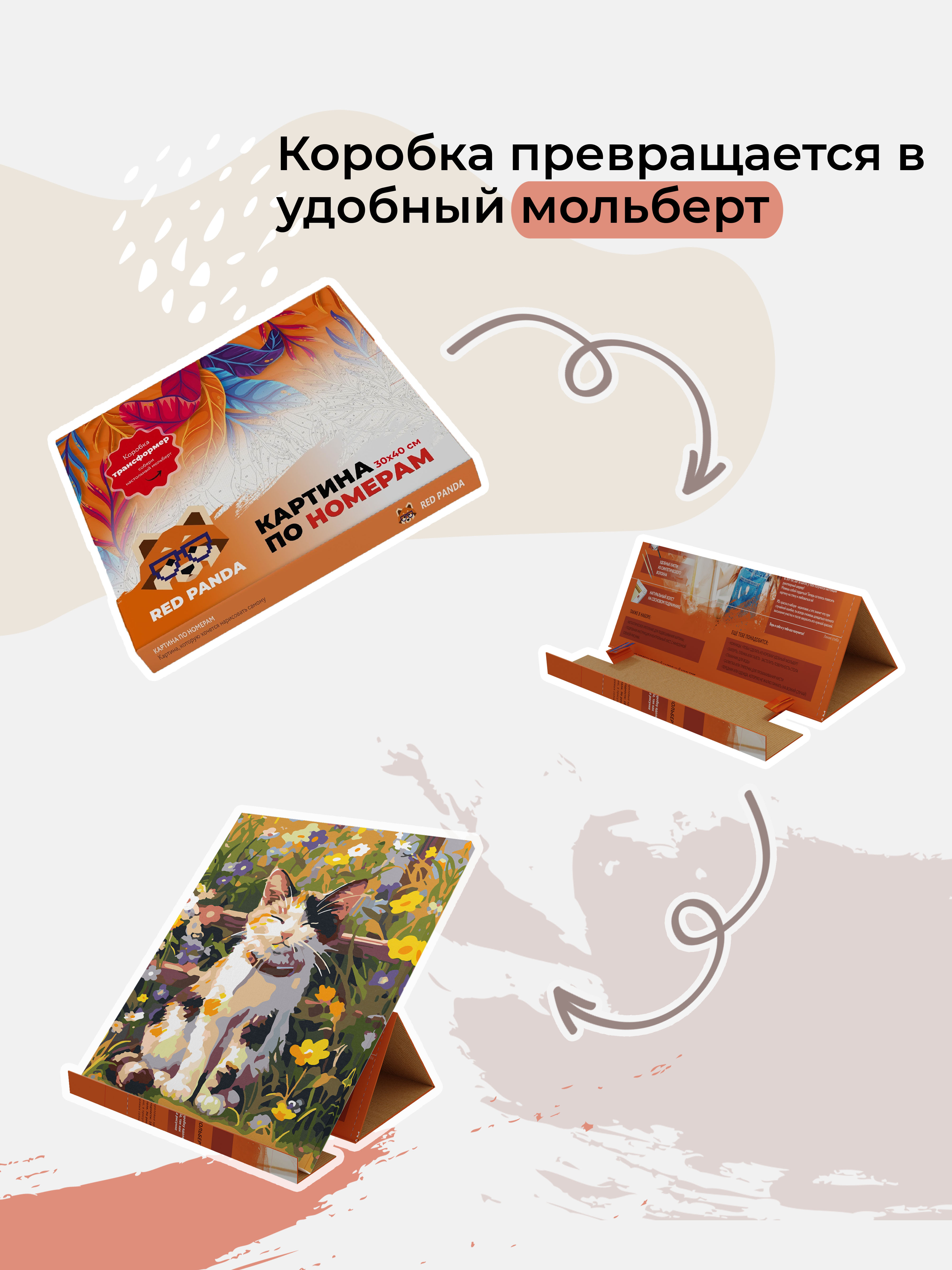 Картина по номерам Red Panda - фото 3