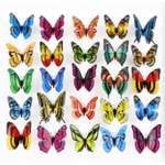 Бабочка на стержне ё 40см в ассортименте