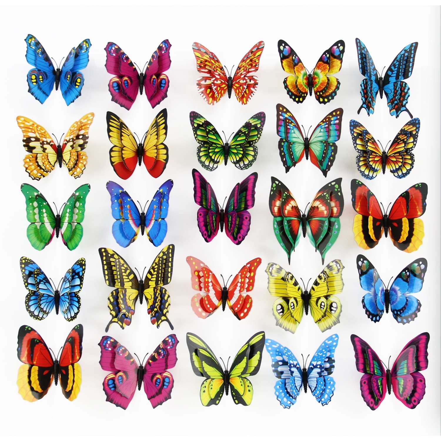 Бабочка на стержне ё 40см в ассортименте - фото 1