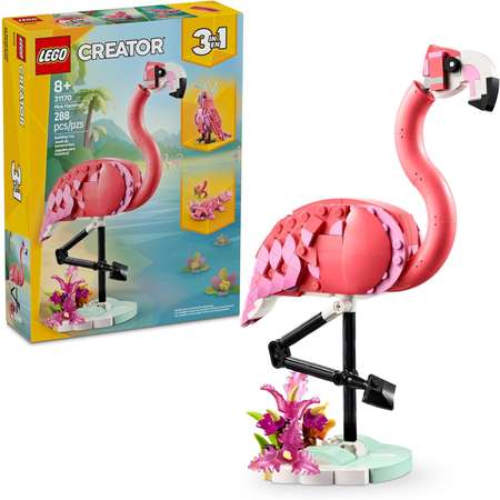 Конструктор LEGO Creator Розовый фламинго блочный