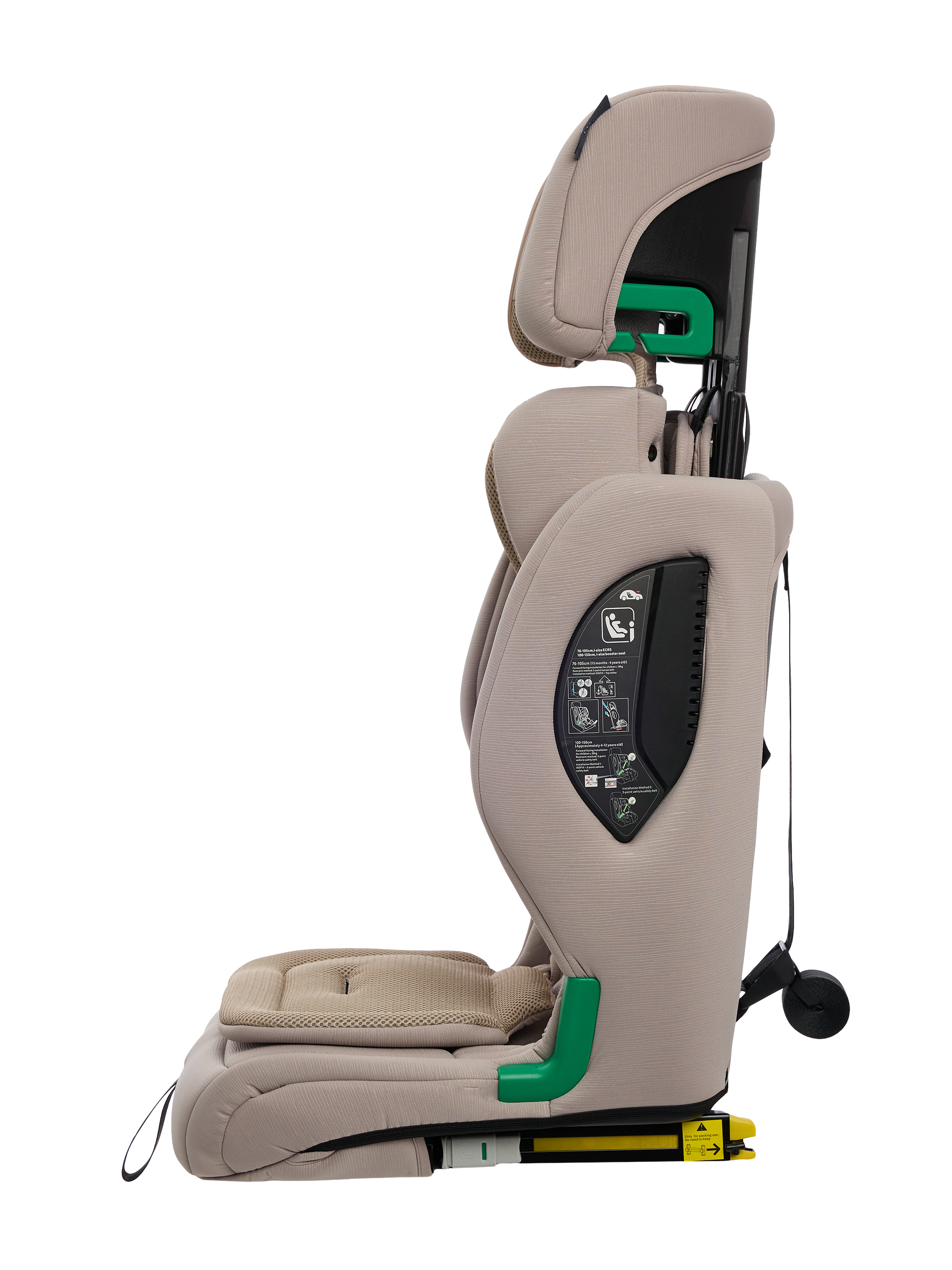 Автокресло BabyGo Flex Isofix 0+/1/2/3 (0-36 кг) бежевый - фото 9