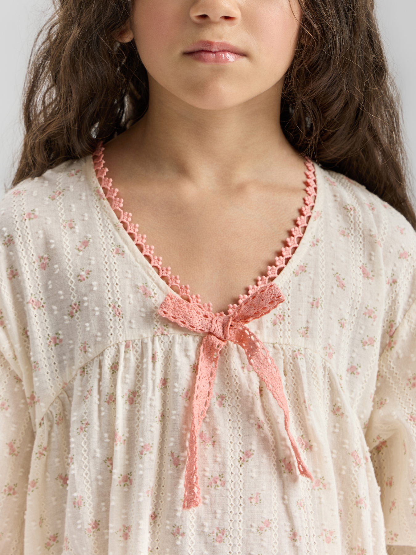 Ночная сорочка Happy Baby 88680-1_white-pink - фото 3