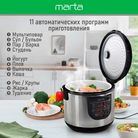 Мультиварка MARTA MT-4322 CK2 черный жемчуг