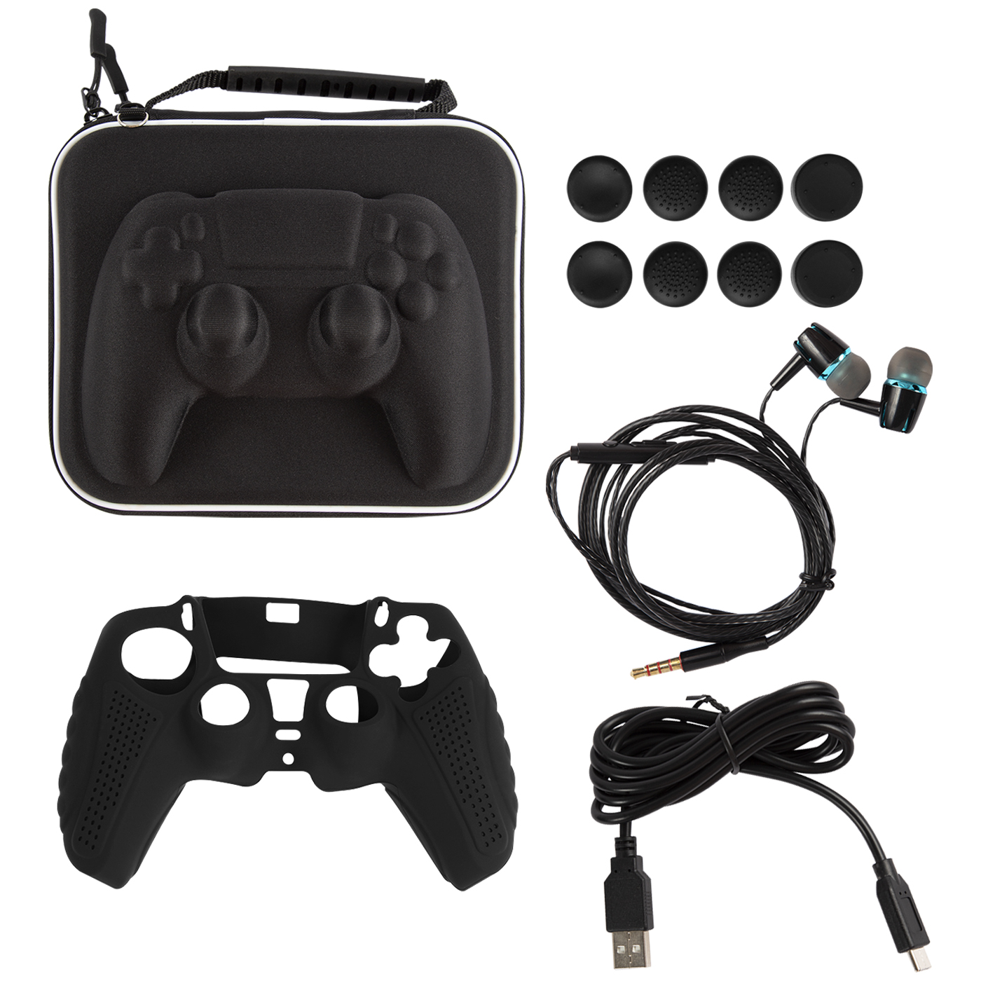 Набор для геймпада RedLine игровой приставки P5 черный (HS-PS5020) - фото 1