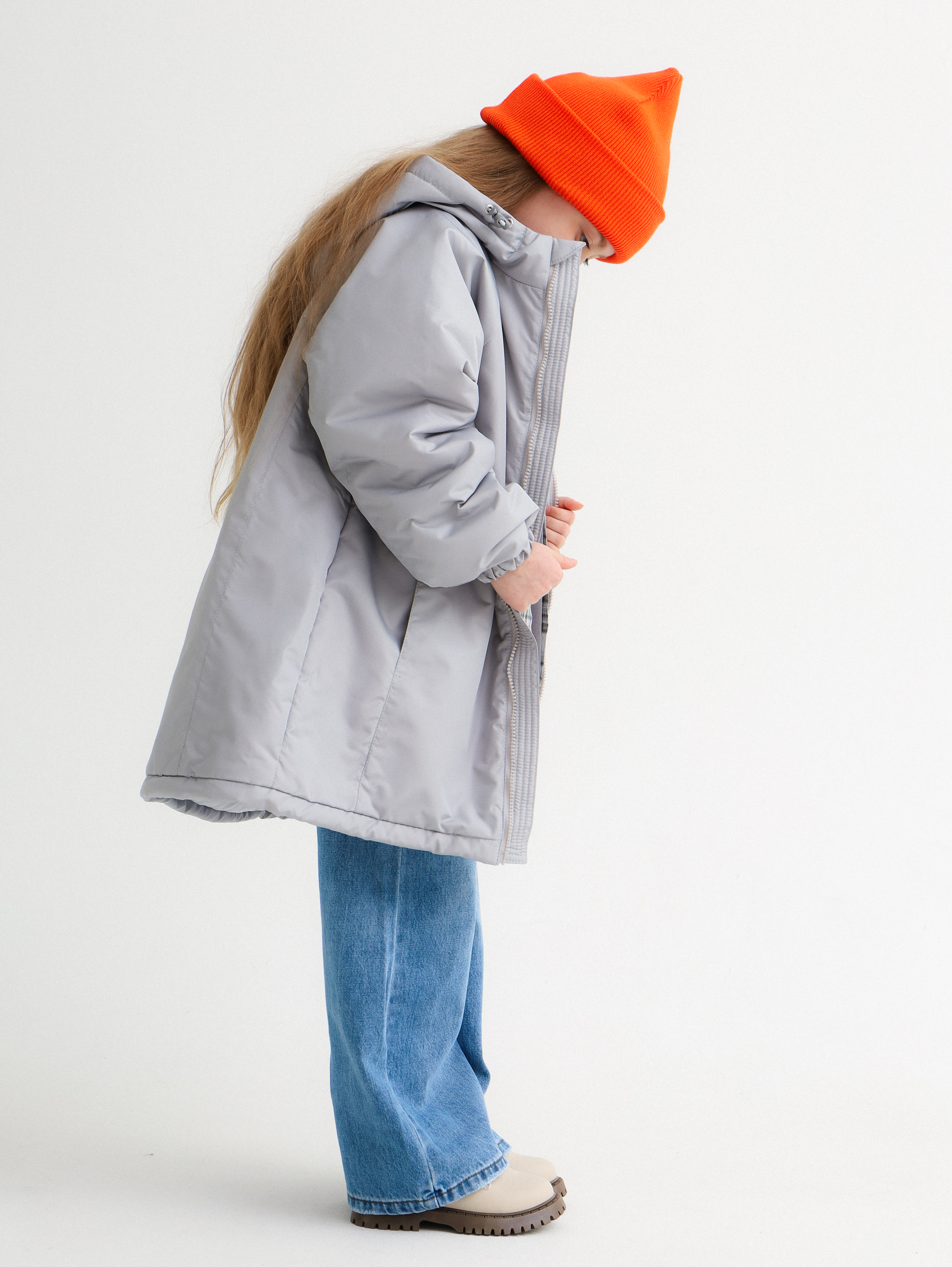 Куртка MINIDINO G-VO-Krt-113/0Куртка демисезонная К2 серая детская - фото 4