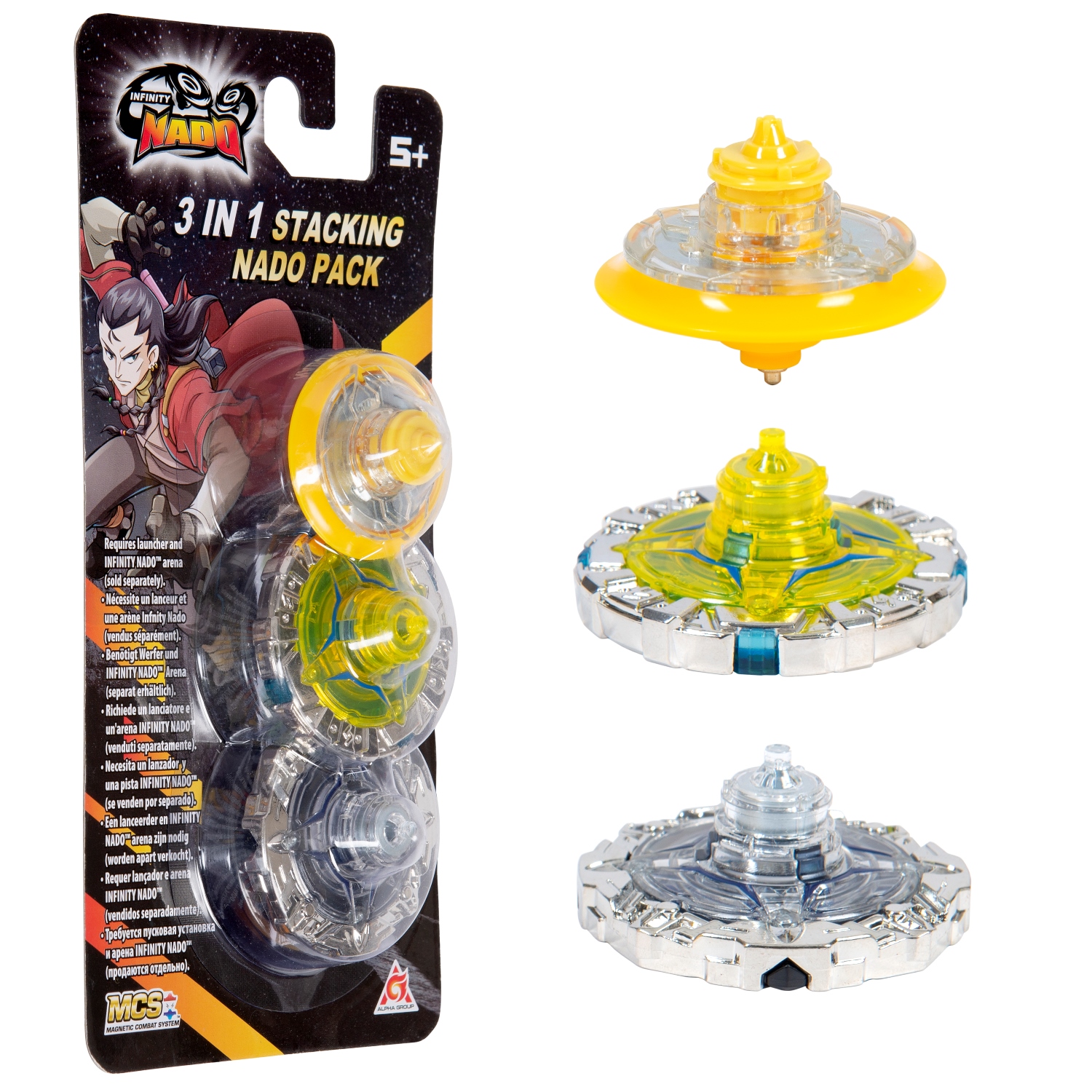 Игровой набор Infinity Nado Волчок Стакинг Fire Hammer - фото 4