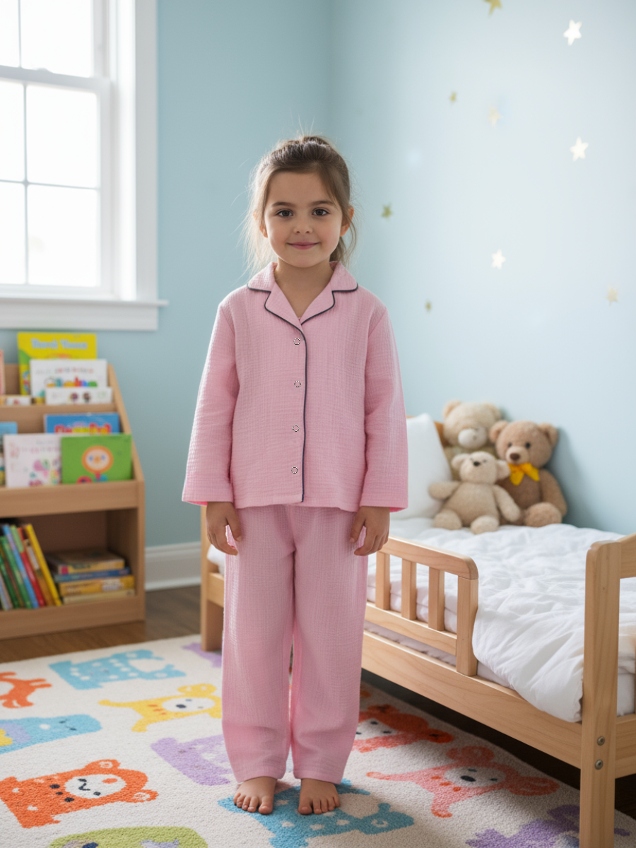 Пижама КВАРК лук пижама-муслин-роз - фото 4