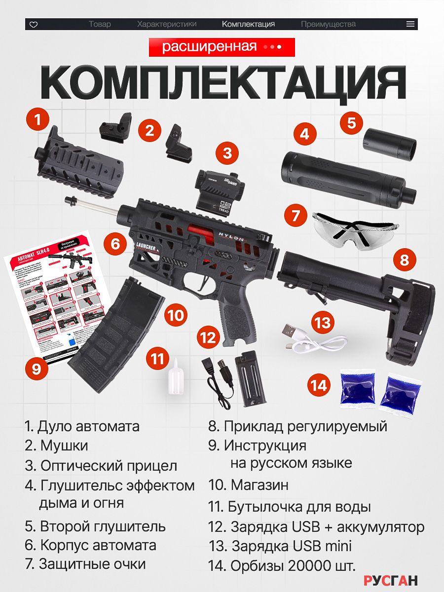 Автомат RUSHGAN SLR4.0 - фото 12