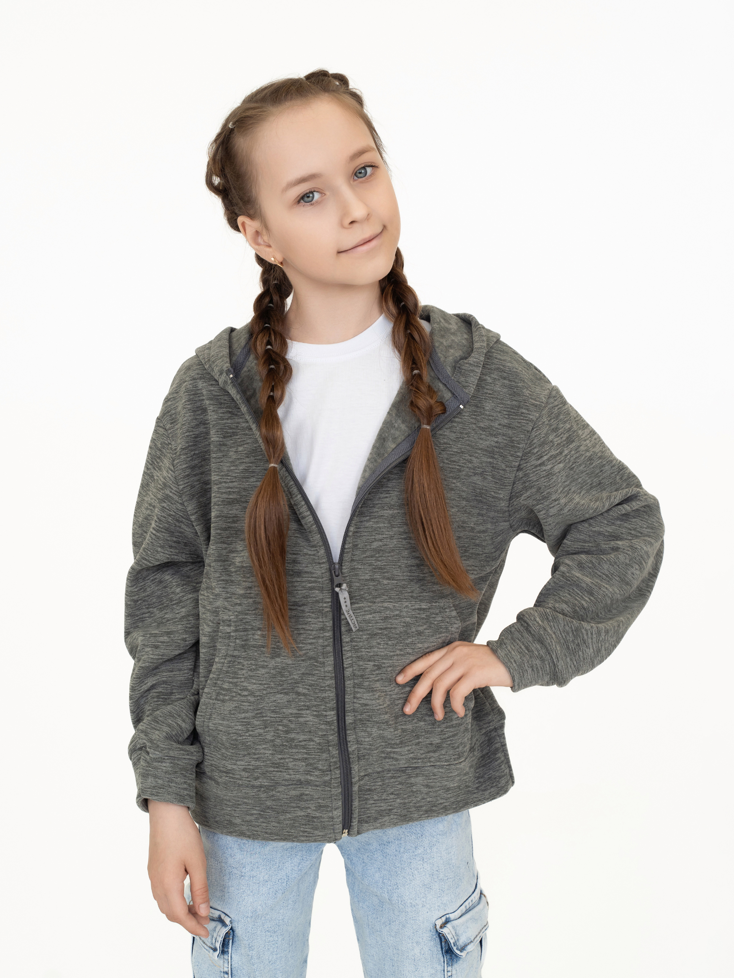 Толстовка Утенок 601кт серый - фото 30