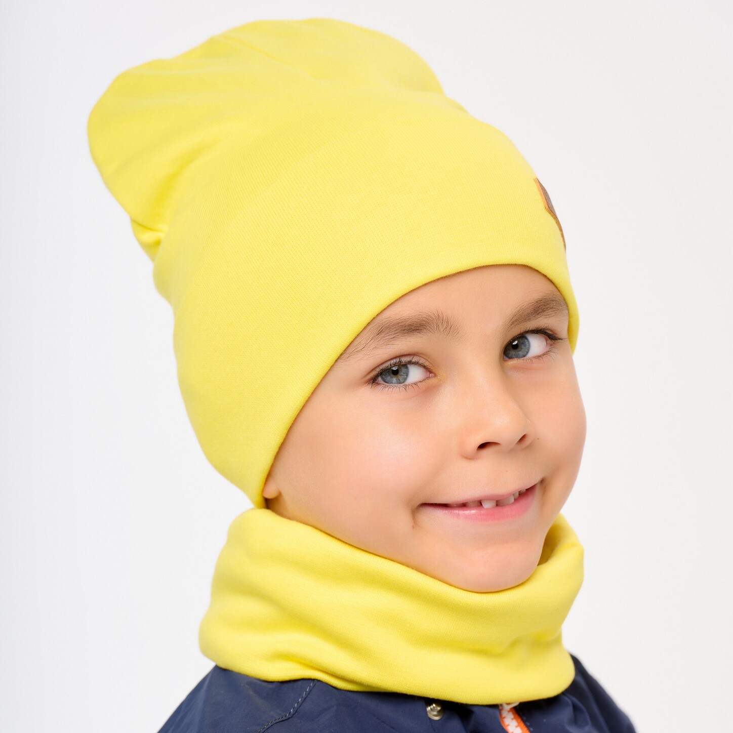 Шапка и снуд KUBRIO NYC-H-38-SPRotvB-yellow - фото 6