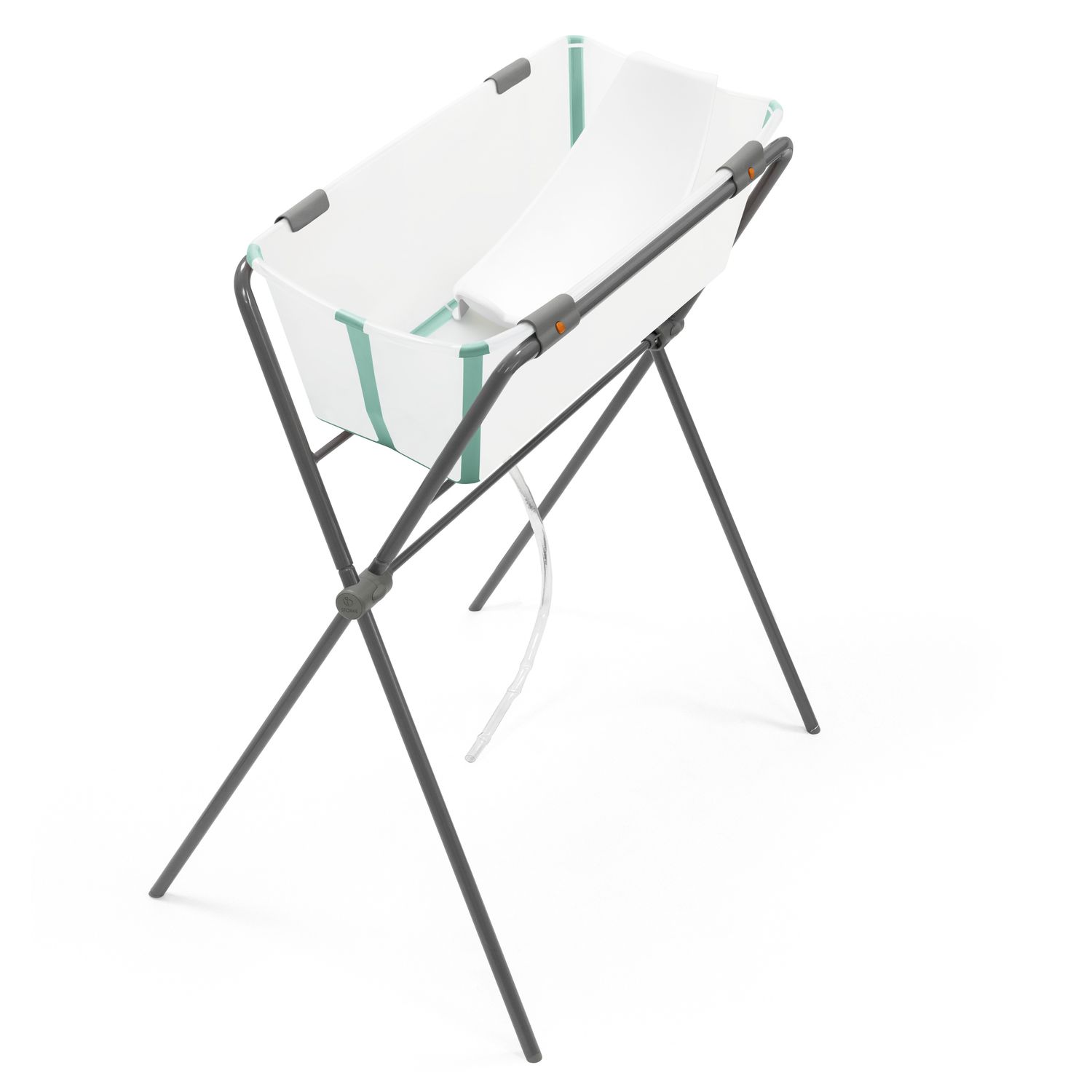 Ванночка Stokke Flexi Bath складная с горкой Бирюза - фото 7