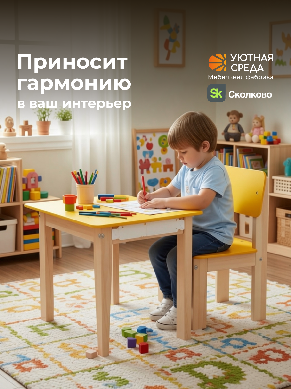 Комплект мебели Уютная среда нераскладной (стол, стул) - фото 21