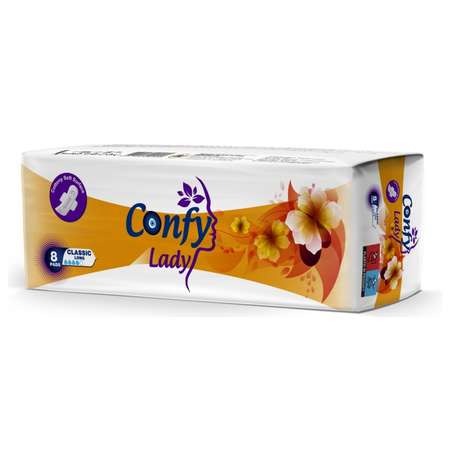 Прокладки гигиенические CONFY Lady Classic long 8 шт