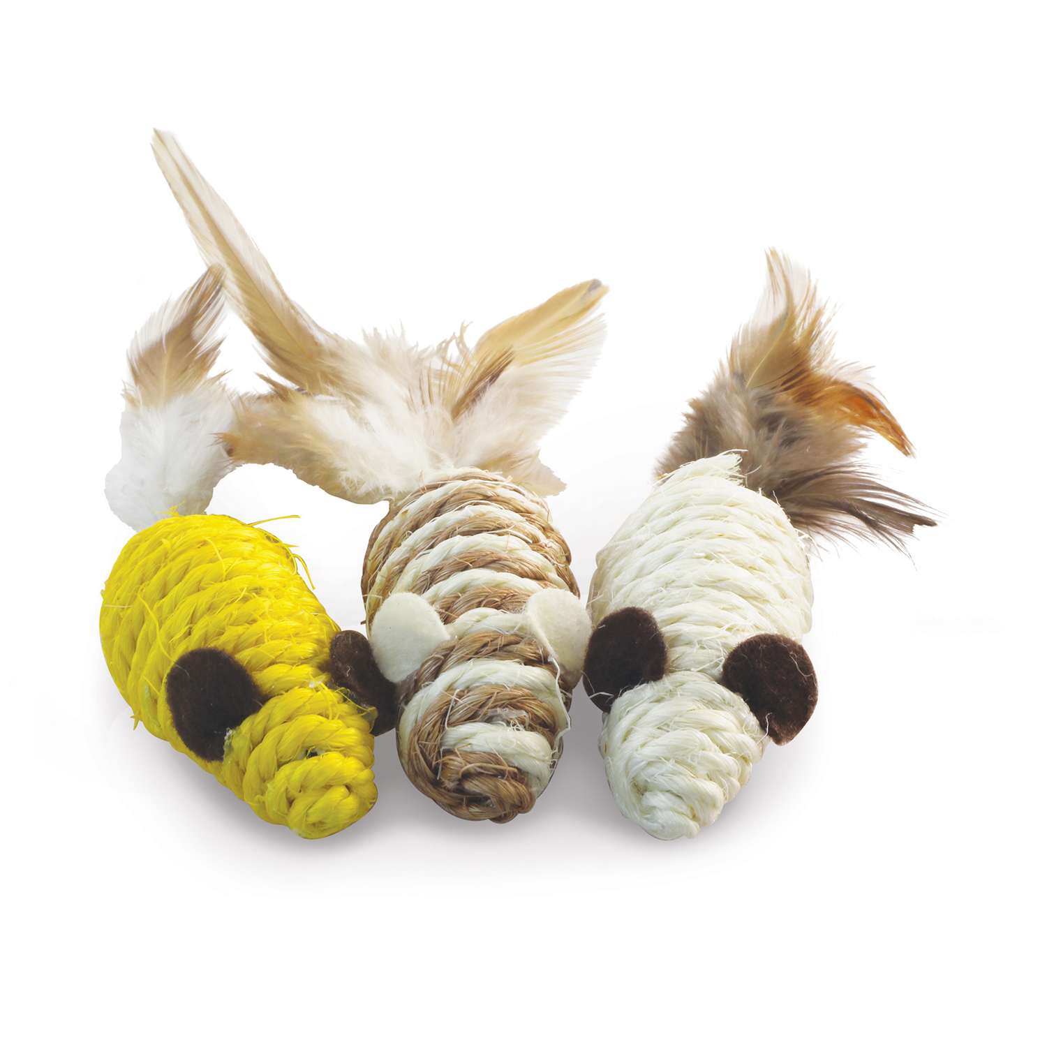 Набор игрушек для кошек Triol Активная игра 17 3 мыши 5.5см - фото 2