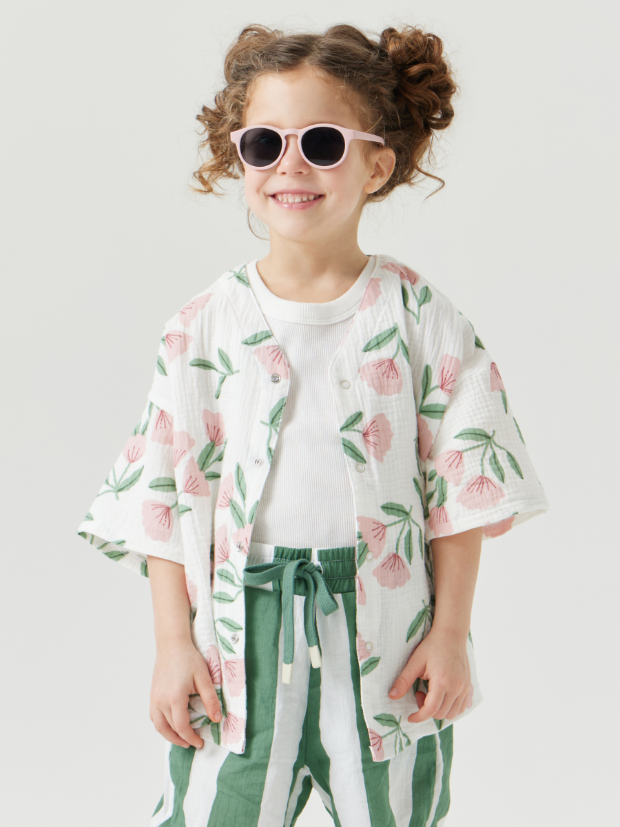 Рубашка Happy Baby 88130_pink-flower - фото 1