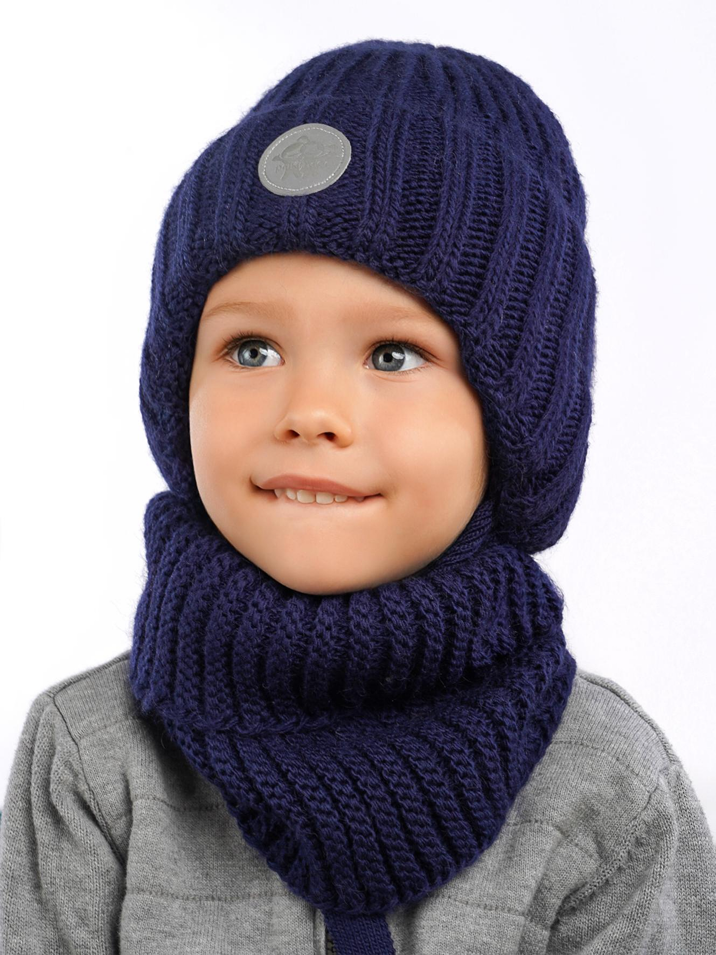 Шапка и снуд ПриКиндер U-W_234170 Цвет: Синий - фото 11