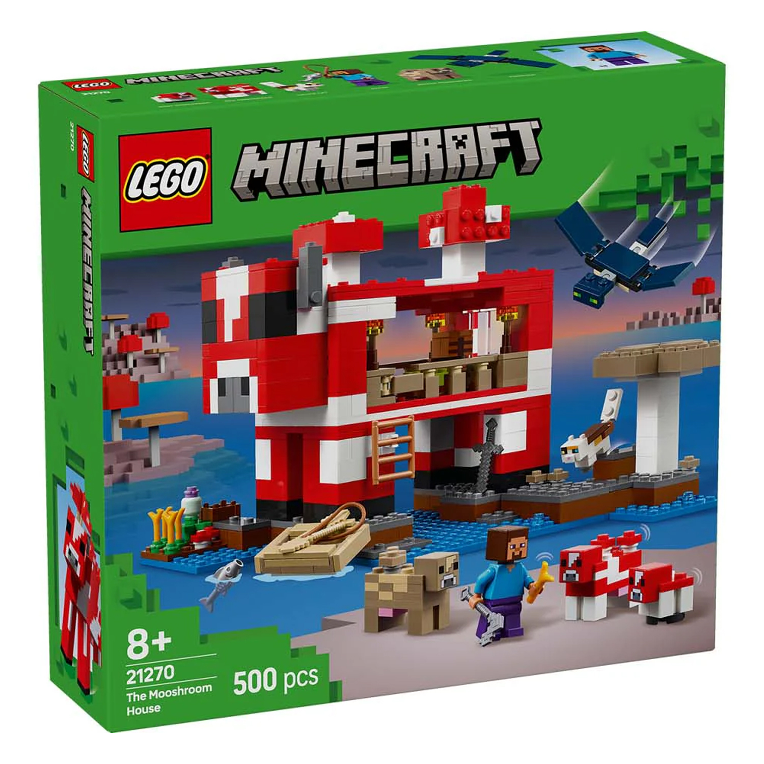 Конструктор LEGO Minecraft Грибной Дом 500 дет. - фото 5