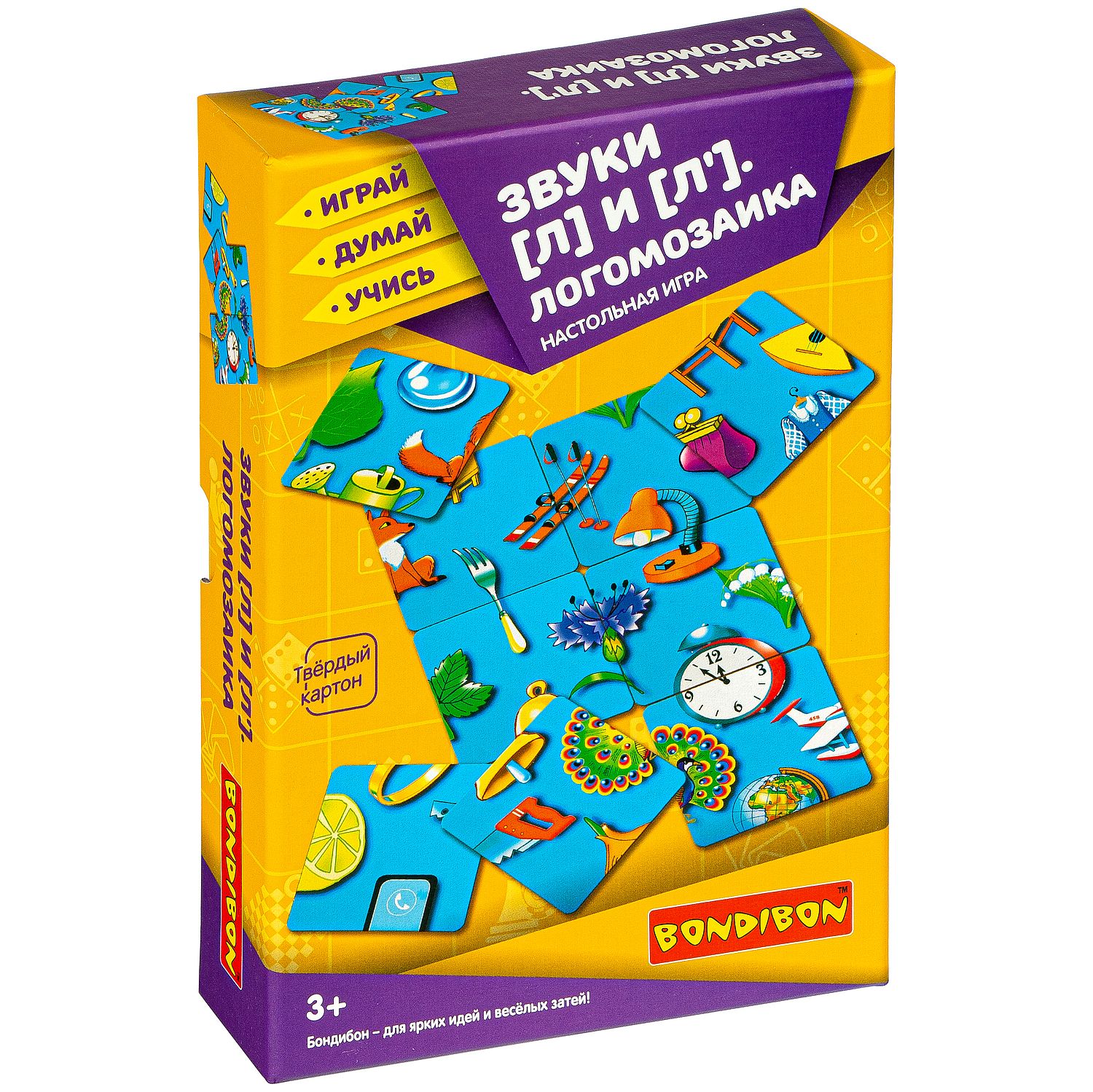 Настольная игра Bondibon нейро Логомозаика звуки Л-Л' - фото 1